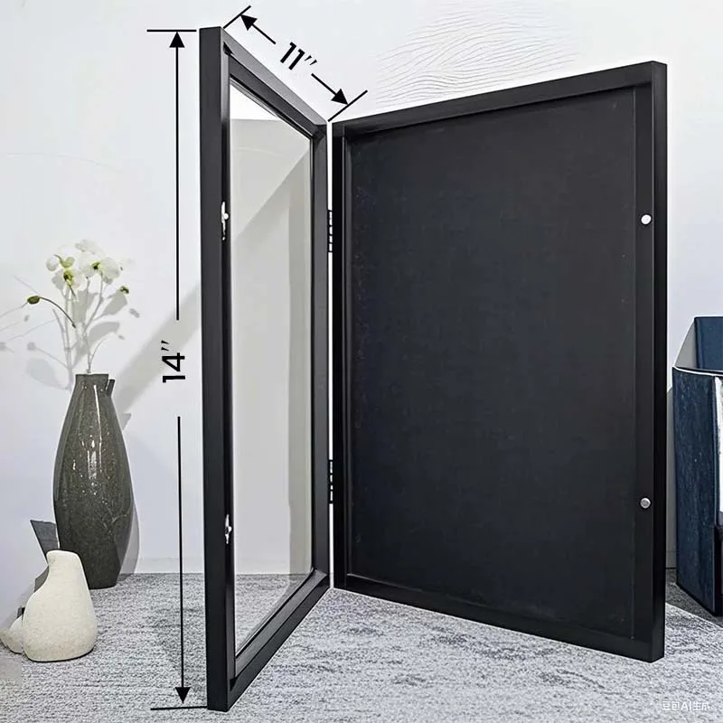 Wooden Jersey Display Frame with Magnetic Door