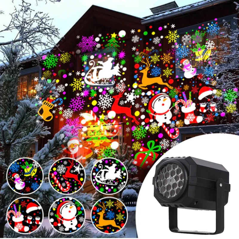 🔥Black Friday Sale 🎁Rotating LED Christmas Pattern Projector Light - Image 7
