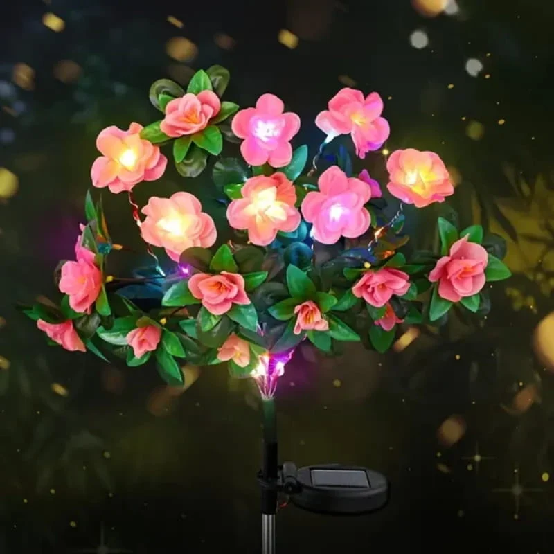 💐Limited-time 50% off⏰Simulation Azalea Flower Ground Stake Solar Light💐💡 - Image 11