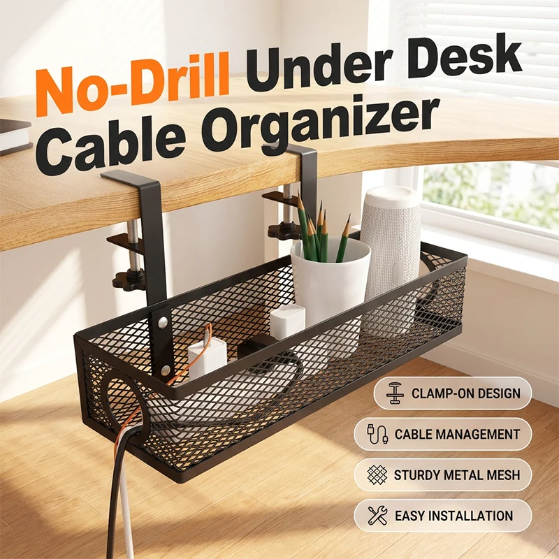 Under Desk Cable Organizer