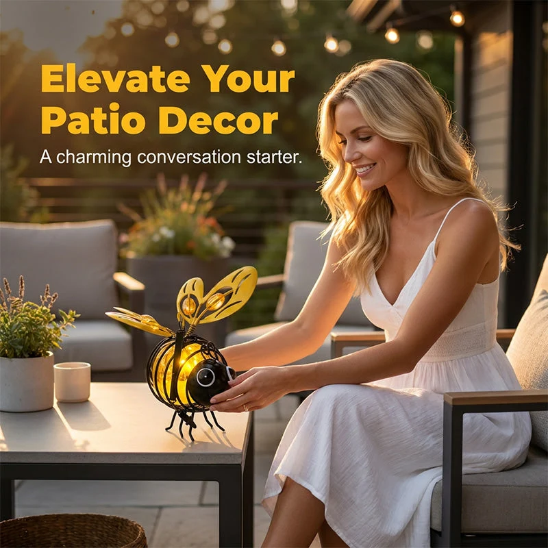 🐝 50% OFF NOW! ☀️ Outdoor Hanging Solar Bee Light – Charming garden decor, auto-on at dusk – Perfect gift for plant lovers, moms or anyone who smiles ❤️🌿✨