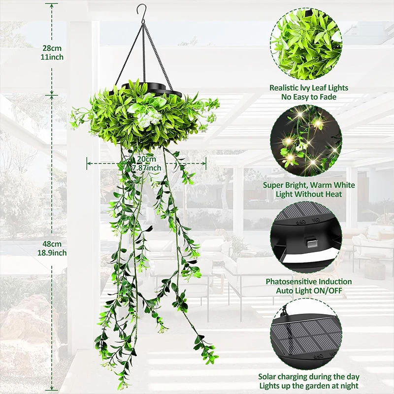 ⏳Limited-time 50% off⏰Solar-Powered Hanging Milan Grass Light🌞💡 - Image 4
