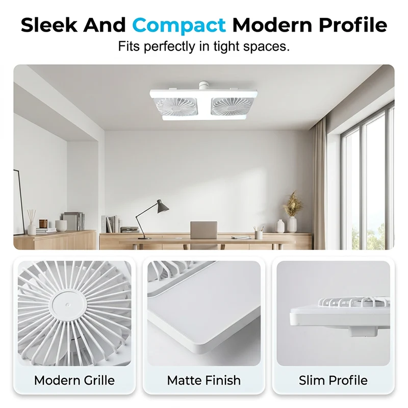 š¢š¢50% OFF !!!ā°Modern 2-in-1 LED Ceiling Fan Light - Image 5