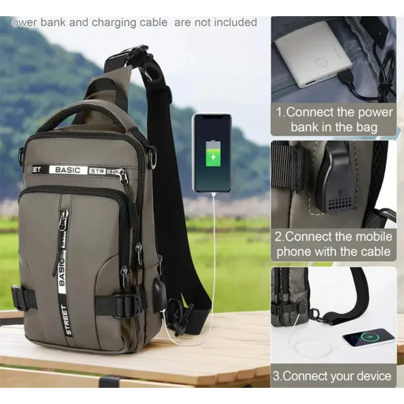 Stylish Casual Shoulder Multifunctional Crossbody Bag - Image 3