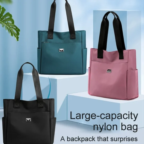 🔥Large Capacity Water Repellent Multi Pocket Nylon Shoulder Bag👜
