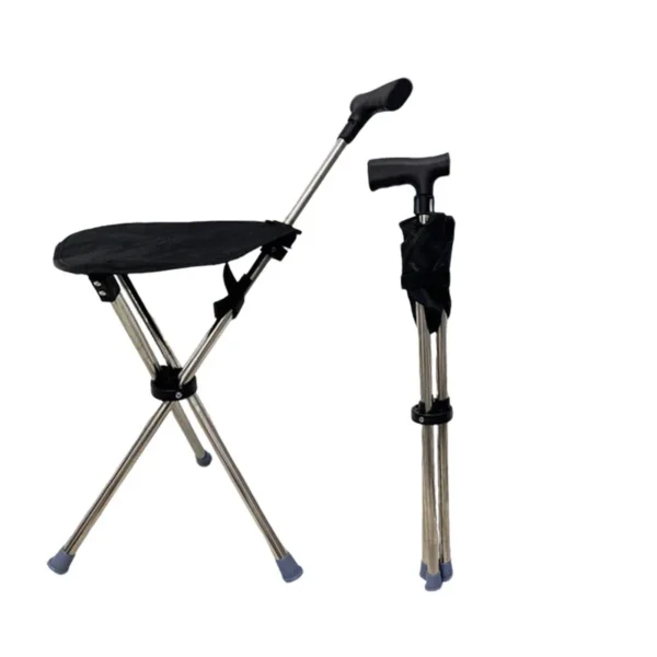 ⏳Time-Limited Special⏰2-in-1 Foldable Cane With Chair🌟 Freedom To Walk, Rest, And Explore With Ease!