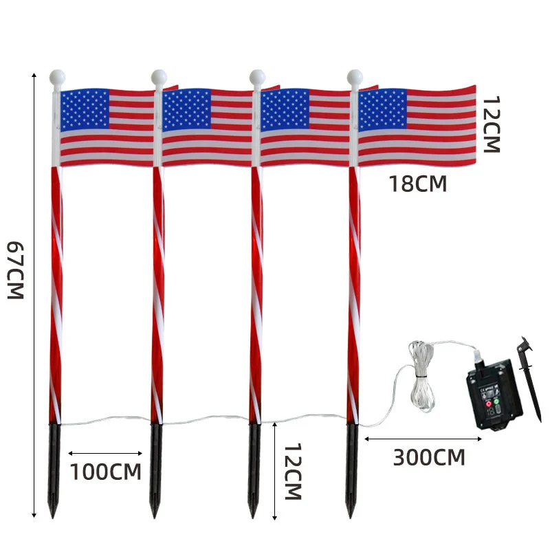 šBuy More Save MorešOutdoor Solar Flag Stake Lights - Image 12