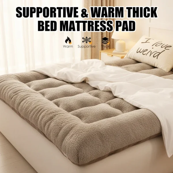 🔥Ultra-Warm❤️🔥- Thickened Mattress Pad with Strong Support and Coziness -❄️Limited-Time Offer⏳