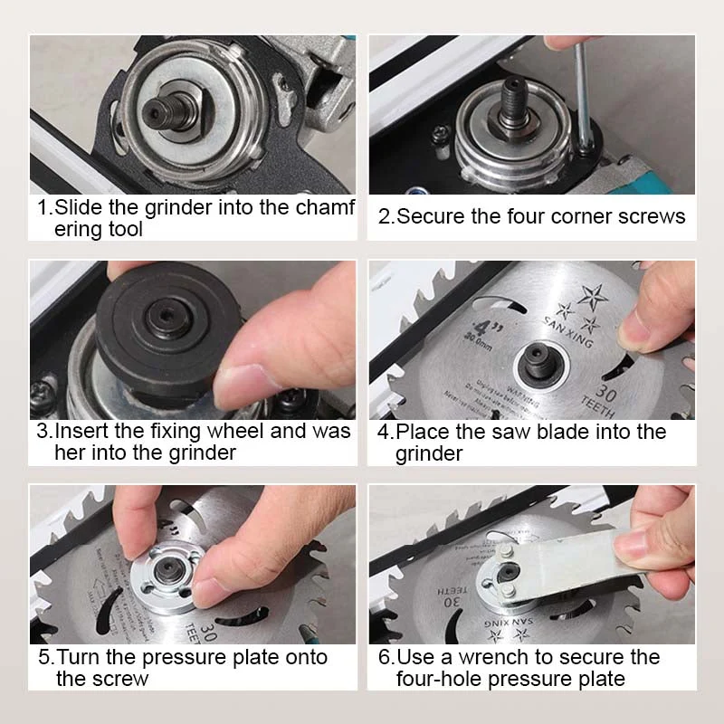 Angle Grinder Stand for Tile 45°Chamfer Cutting - Image 7