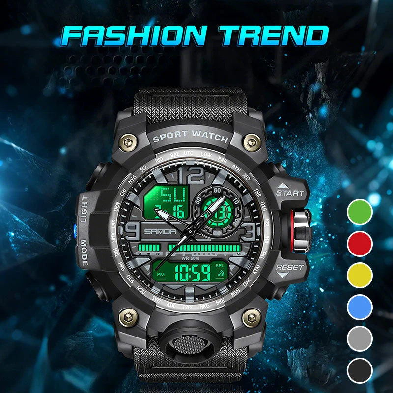 💦100m Water Resistance⌚Men's Fashion Multifunctional Waterproof Luminous Watch - Image 6
