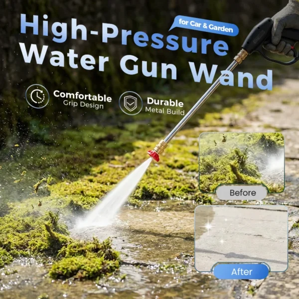 💦 LIMITED OFFER: 50% OFF! 🚿 High-pressure water gun – 3 interchangeable nozzles, durable aluminium alloy & powerful ✨