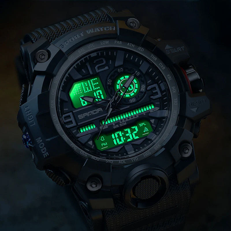 💦100m Water Resistance⌚Men's Fashion Multifunctional Waterproof Luminous Watch - Image 3