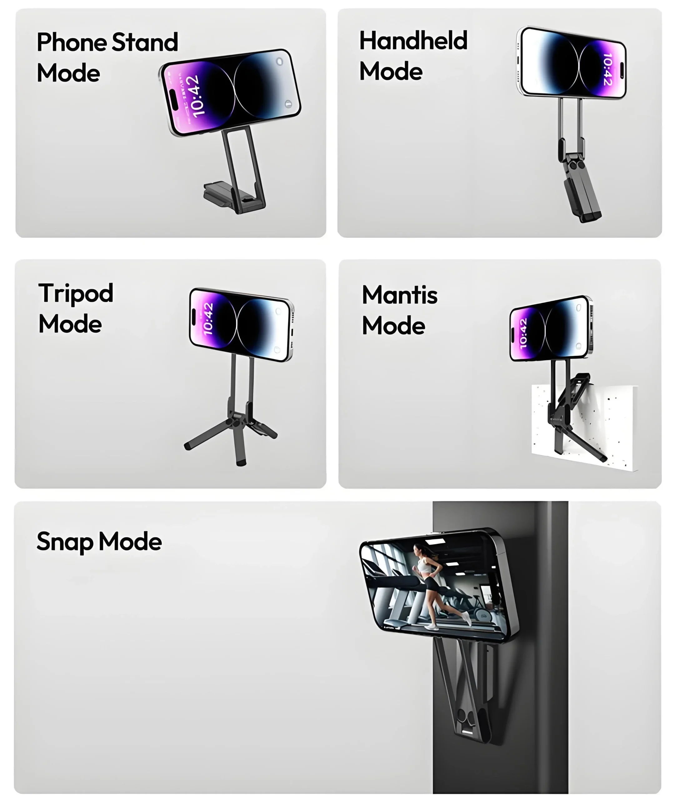 π’π’50% off!! β° Magnetic Mount β 5-in-1 Mini Tripod with Dual MagSafe Magnets, Foldable Hook & Arca-Swiss Base! π±π₯ - Image 6