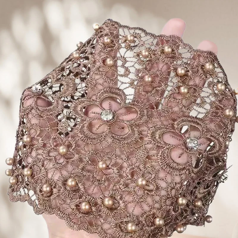 Ladies Floral Lace Headscarf - სურათი 9