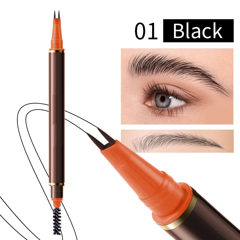 Dual-Ended 2-Fork Liquid Eyebrow Pen - Image 9
