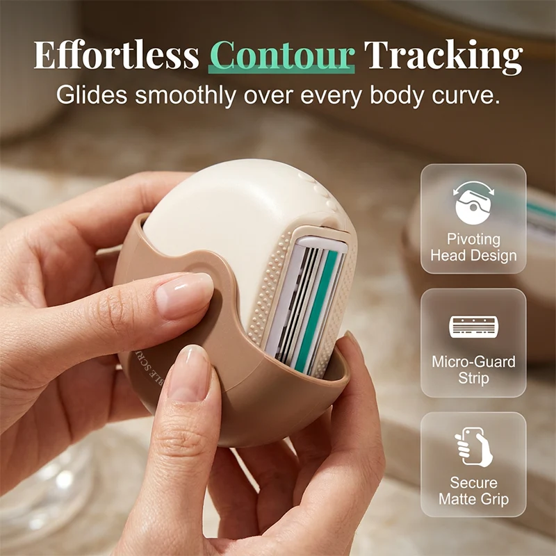 Portable 3-Layer Hair Shaver with Rotating Cover - Image 7