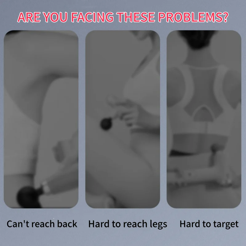 Long-Handle Percussion Massager with 5 Heads - Image 2