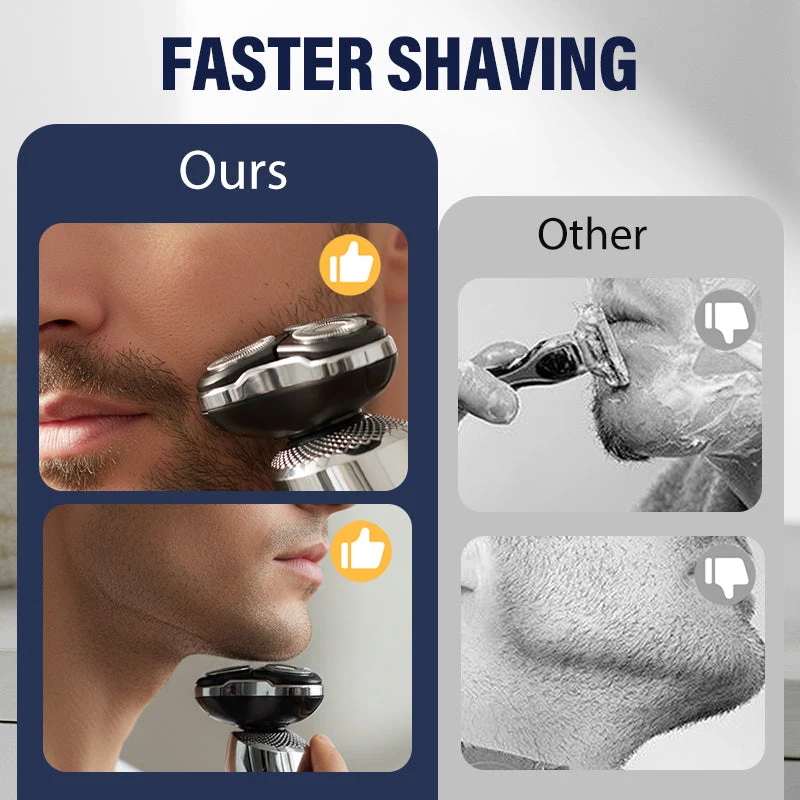 ⏳LIMITED TIME: 50% OFF! 🏆Men's 3-in-1 3D Floating Electric Shaver - Image 2