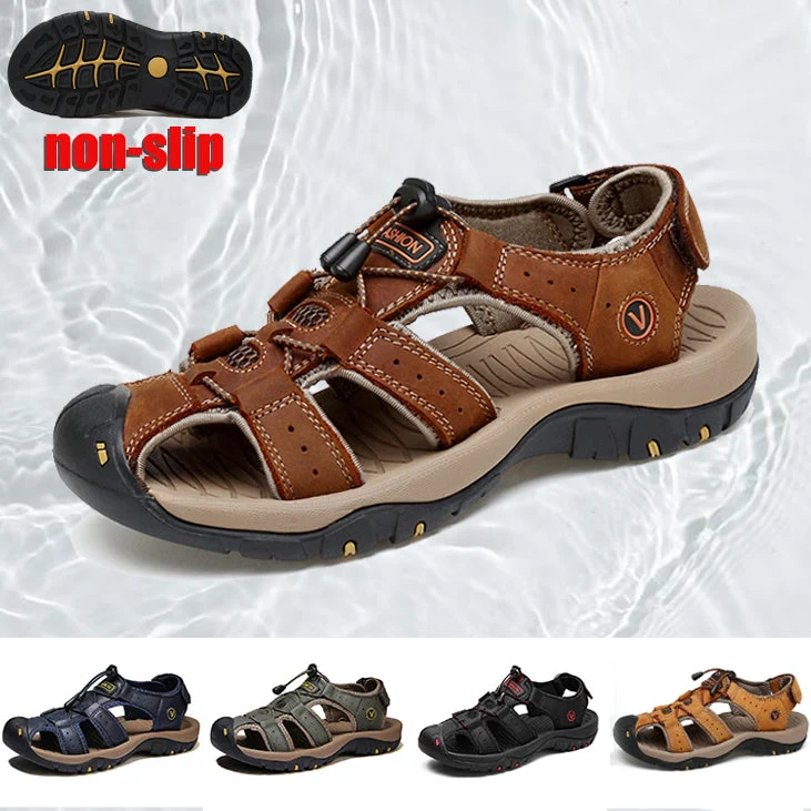 đ„ NEW HOT SALE đ„Comfortable leather outdoor beach shoesăBuy 2 pairs , Free shippingă - Image 10