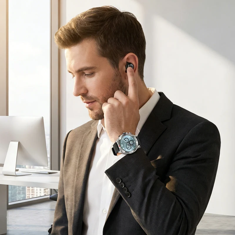 2-in-1 Smartwatch with Built-in TWS Earbuds - Image 8