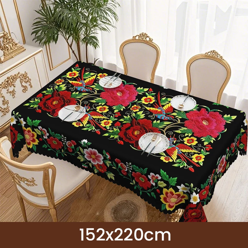 🏆Limited Time 60% Off! 💥Mexican Floral Tablecloth with Scalloped Edge - Image 12