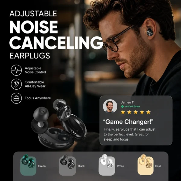 🔥Limited Sale 50%OFF⏳Adjustable Noise Canceling Earplugs