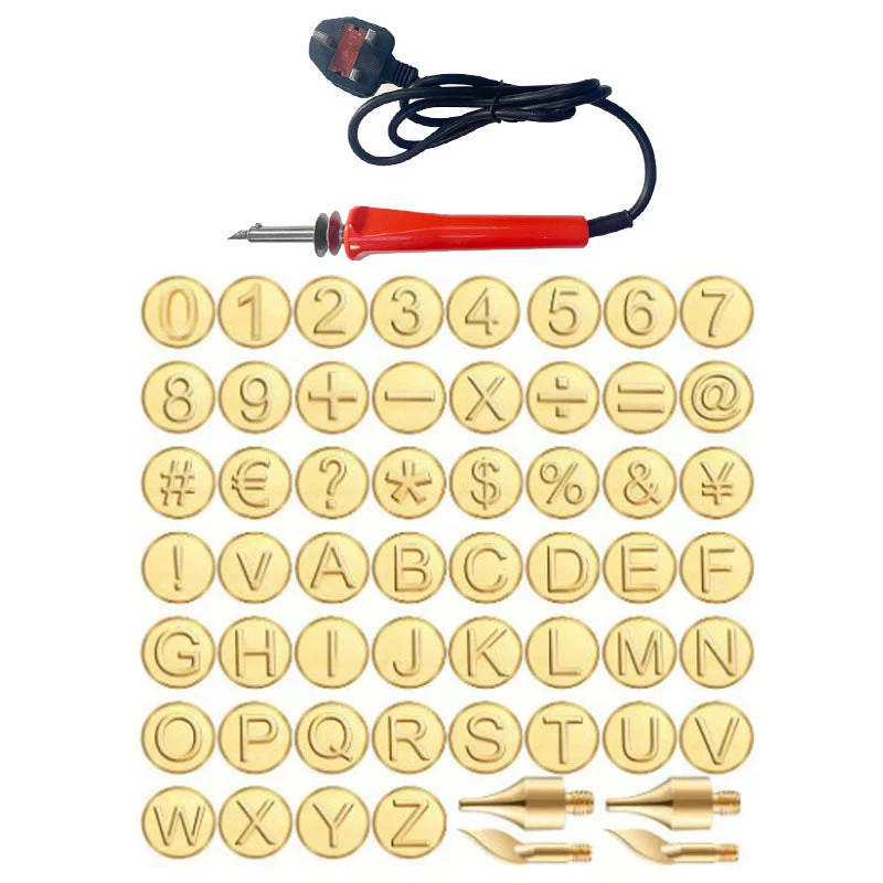 🔥Last Day Sale 49%🔥26 Letters Copper Mold —DIY Wood Burning/Carving Set - Image 11