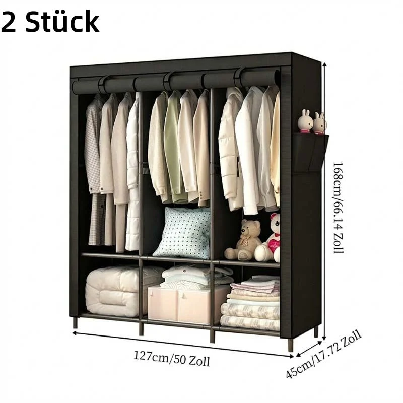 🔥Last Day Sale 49%🔥Easy-to-assemble wardrobe made of non-woven fabric - Image 20