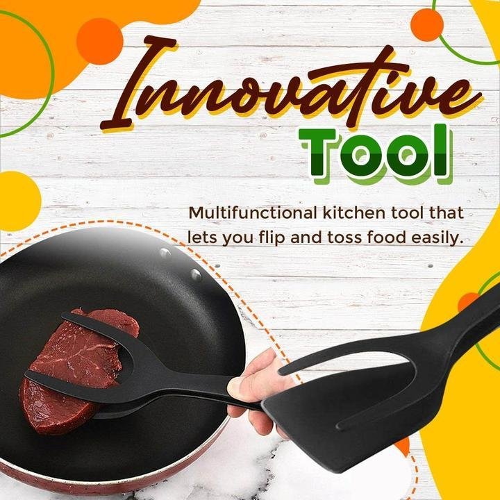 🍳 50% OFF NOW!🥩 2-in-1 Spatula Clip – Heat-Resistant Silicone & Non-Slip Handle – Kitchen Cooking Essential 🔥 - Image 6