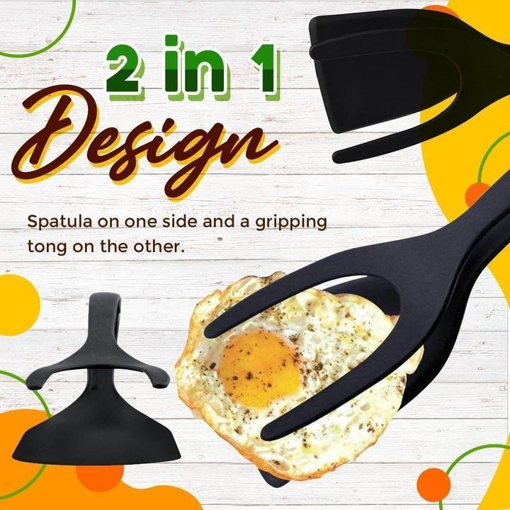 🍳 50% OFF NOW!🥩 2-in-1 Spatula Clip – Heat-Resistant Silicone & Non-Slip Handle – Kitchen Cooking Essential 🔥 - Image 3