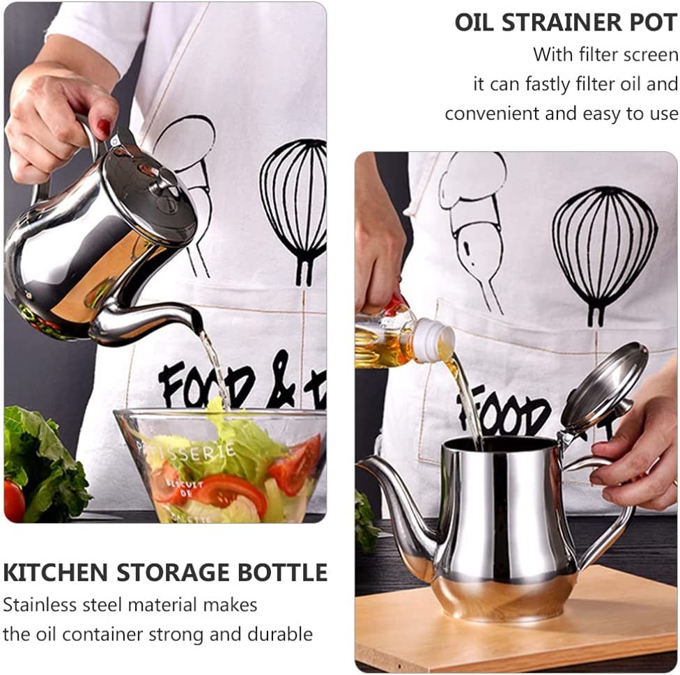 304 Stainless Steel Filter Oil Kettle Large Capacity (🔥 50% off Hot Sale) - Image 3