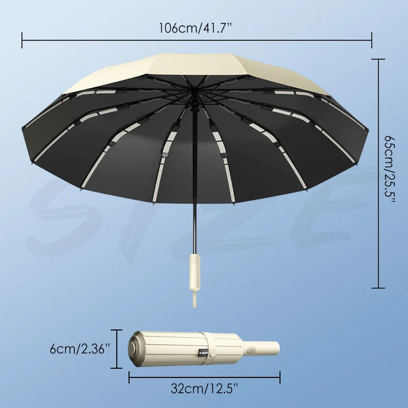 Durable Automatic Umbrella for Sun & Rain - Image 2