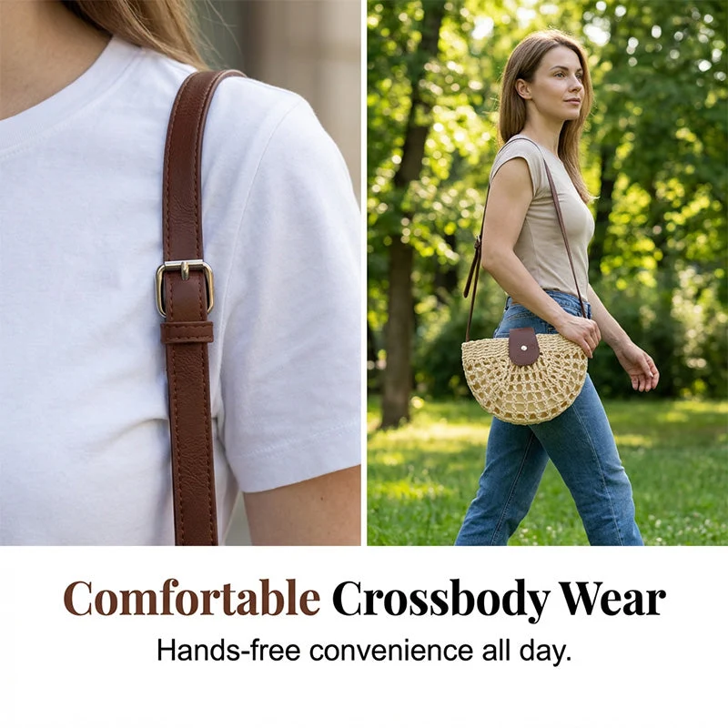 Woven Crossbody Bag for Women - Image 4