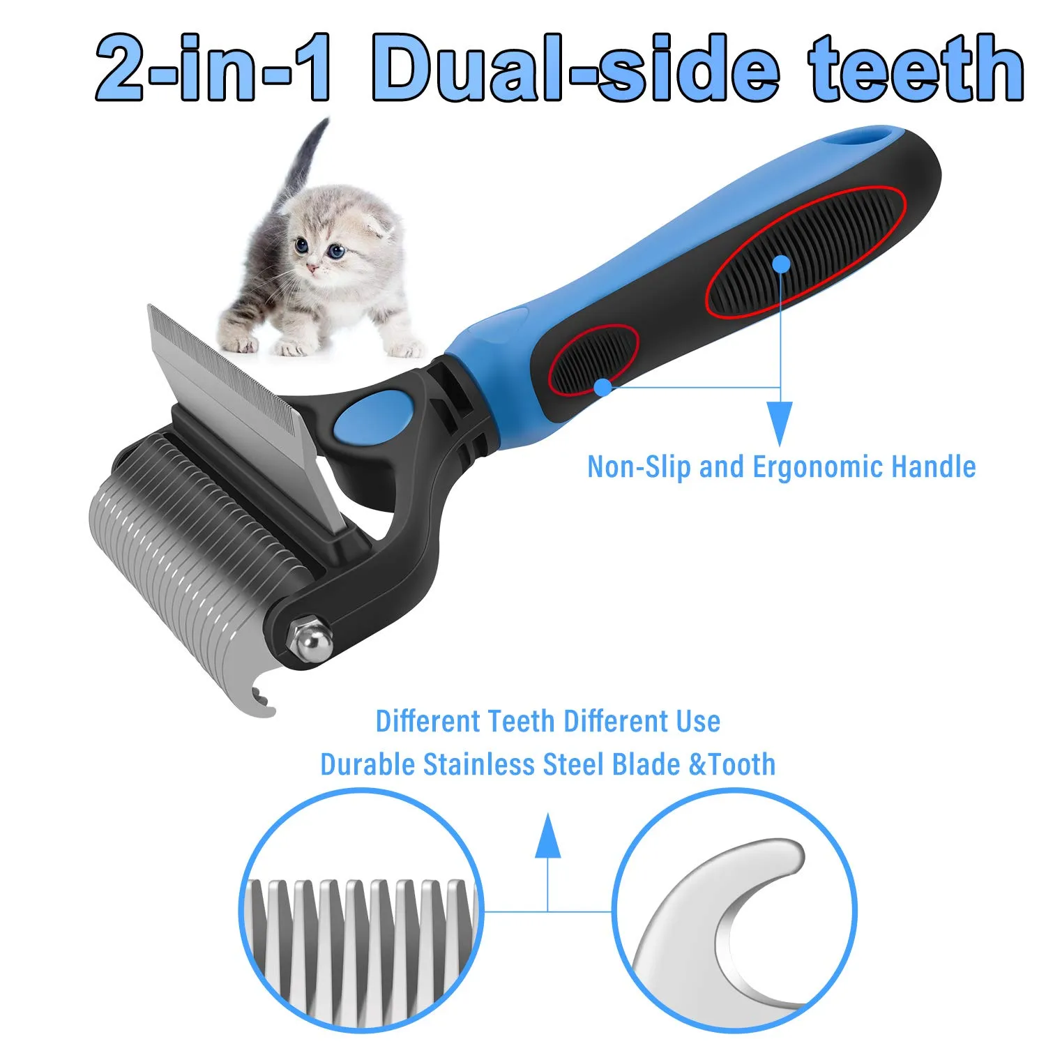 ⏰🔥LIMITED TIME 50% OFF! 🐾 Professional Deshedding Tool for Dogs & Cats – Gentle, Efficient & Fur-Free Home ✨💖 - Image 20