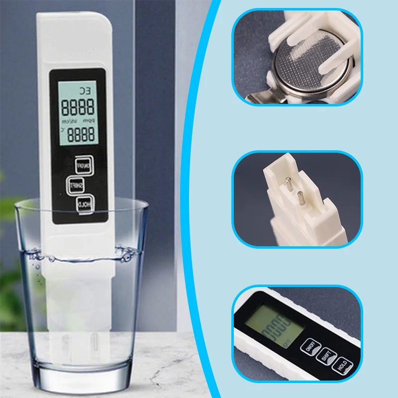 💧 3-in-1 TDS Water Quality Tester - Measures pH, Chlorine, and Hardness with LCD Display for Pools and Aquariums 🌊📱 - Image 5