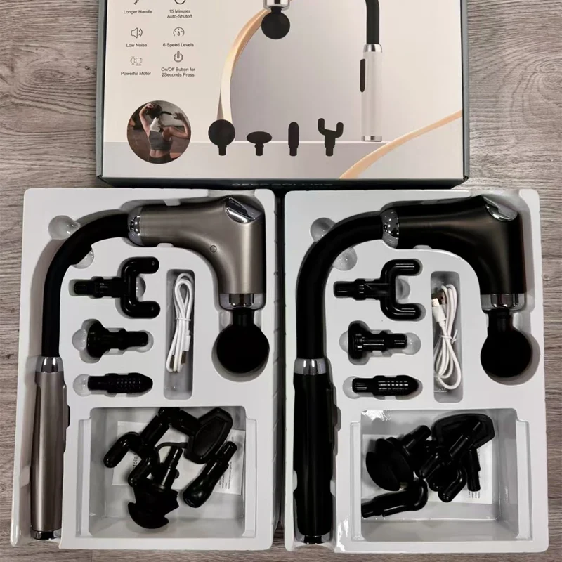 Portable Percussion Massage Gun with Extension Handle - Image 11