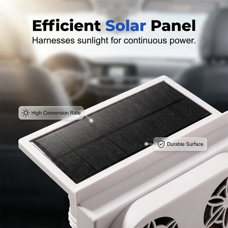 Solar Powered Car Ventilator Fan - Image 7