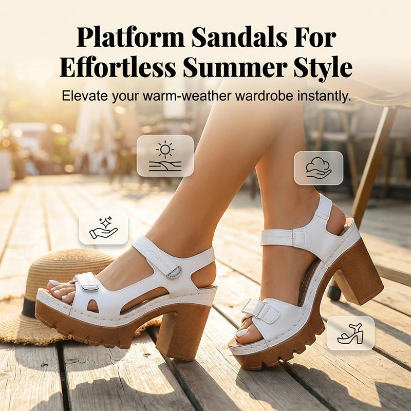 Women's Summer Platform One-Strap Sandals - Image 7