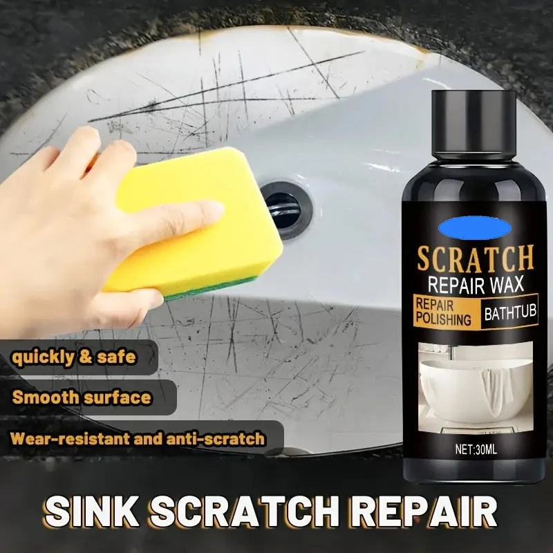 🔥HOT SALE 50%OFF🔥Bathroom Scratch Repair Wax with Sponge