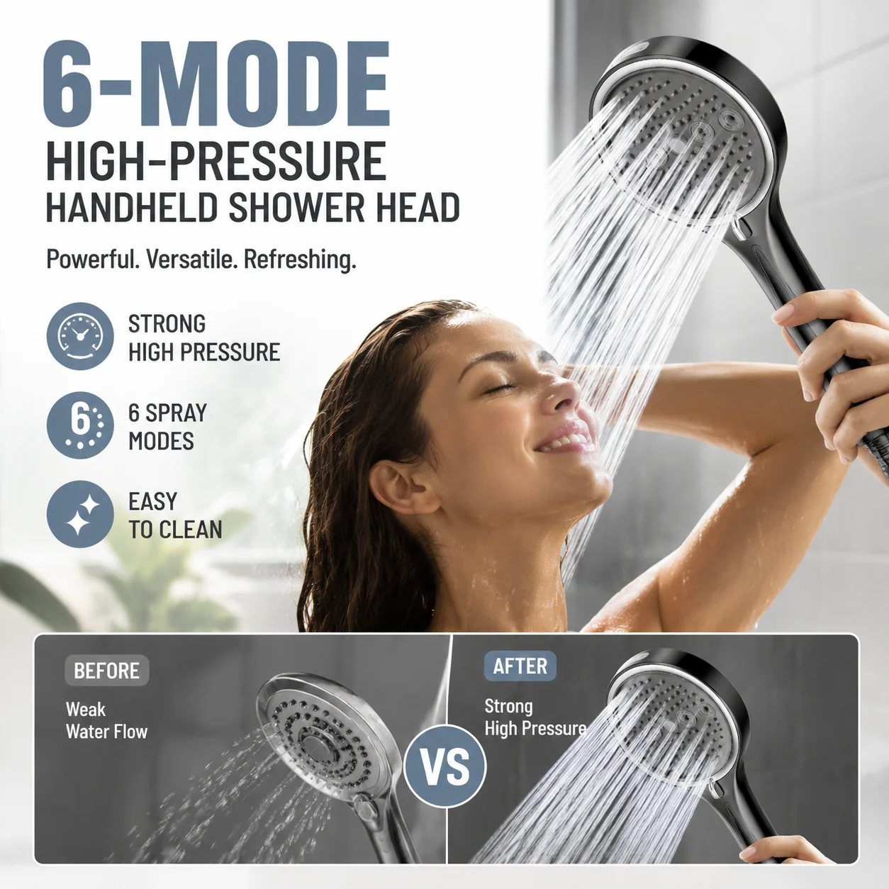 š„Limited Time 50% OFF!!š„6-Mode High-Pressure Handheld Shower Head - Image 20