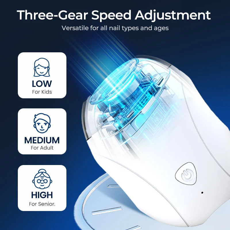👶💅 360° rotary nail trimmer – LED light, quiet, safe for babies & adults! - Image 6