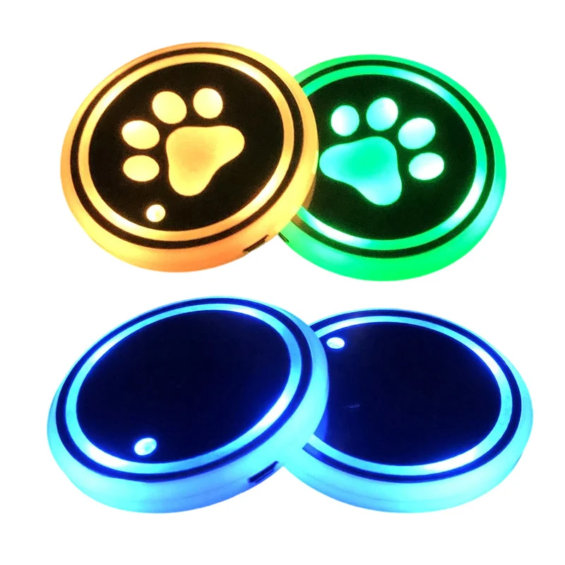 Rechargeable LED Car Cup Holder Lights - სურათი 22