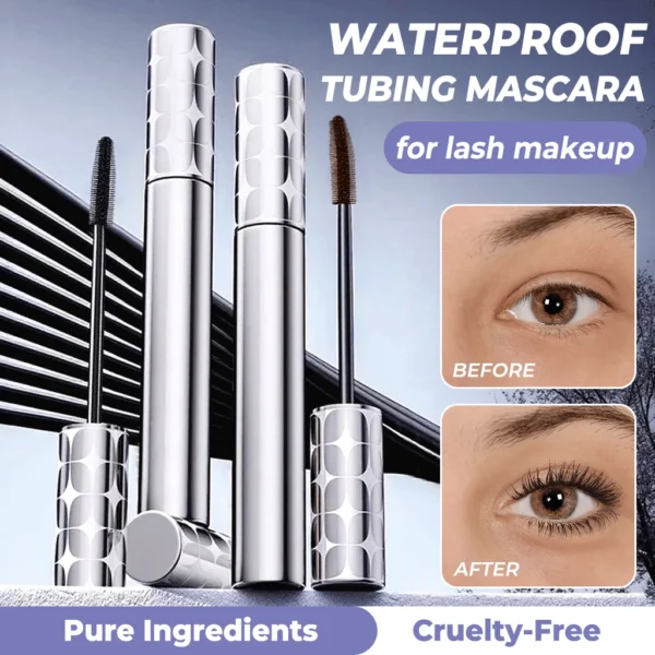 👁️✨ All-Day Beautiful Lashes, Smudge-Proof! Waterproof Fiber Mascara for Natural Volume. 💖💃