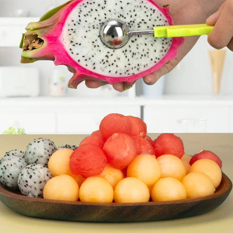 🍉3-in-1 Stainless Steel Melon Baller Scoop Tool Kit - Image 3