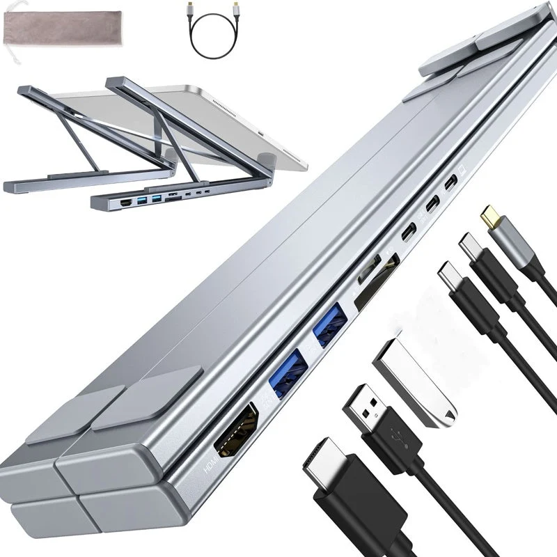 🏆50% OFF🏆 USB-C Docking Station Laptop Stand with 4K HDMI⚡