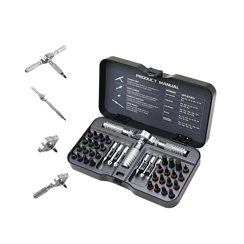 💥 LIMITED TIME: 50% OFF! 🏆40-in-1 Magnetic Ratchet Screwdriver Set - Image 9