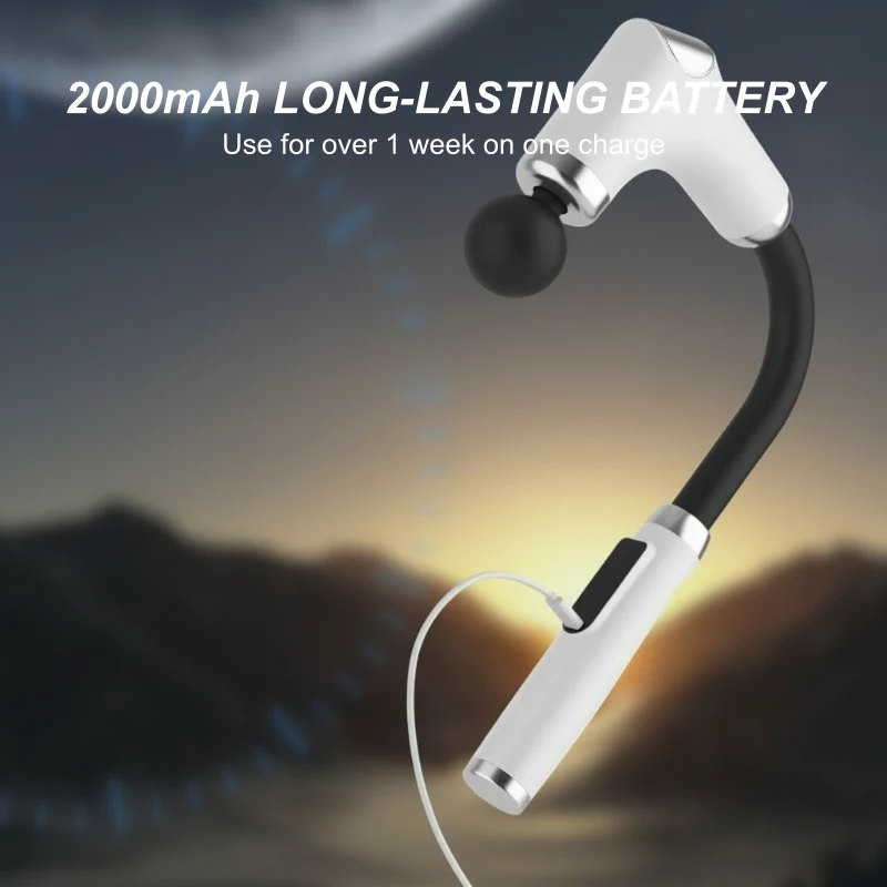 Portable Percussion Massage Gun with Extension Handle - Image 8