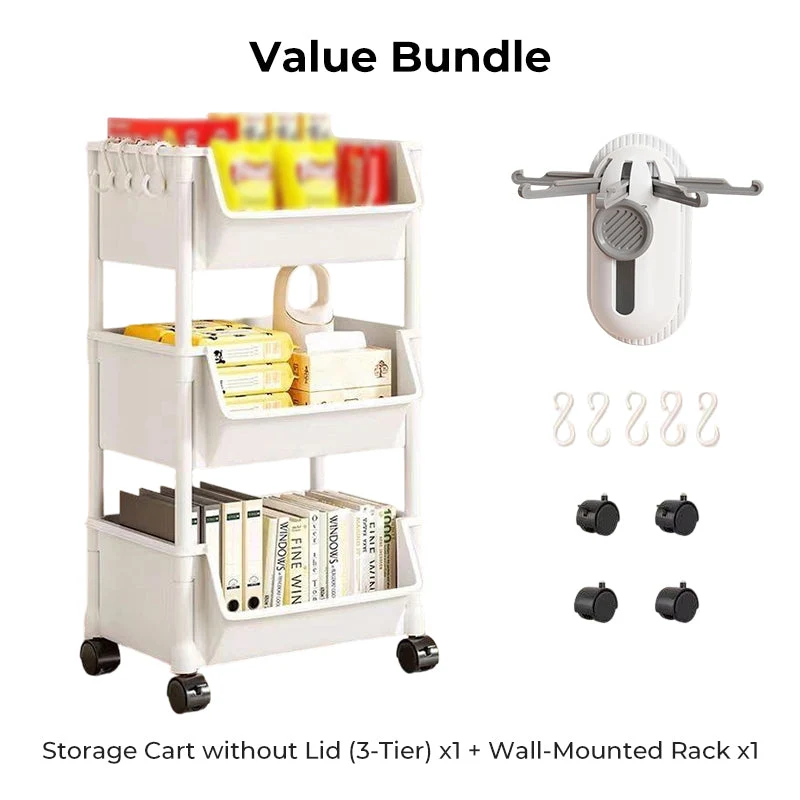 Multi-Tier Rolling Storage Cart for Narrow Spaces - Image 5