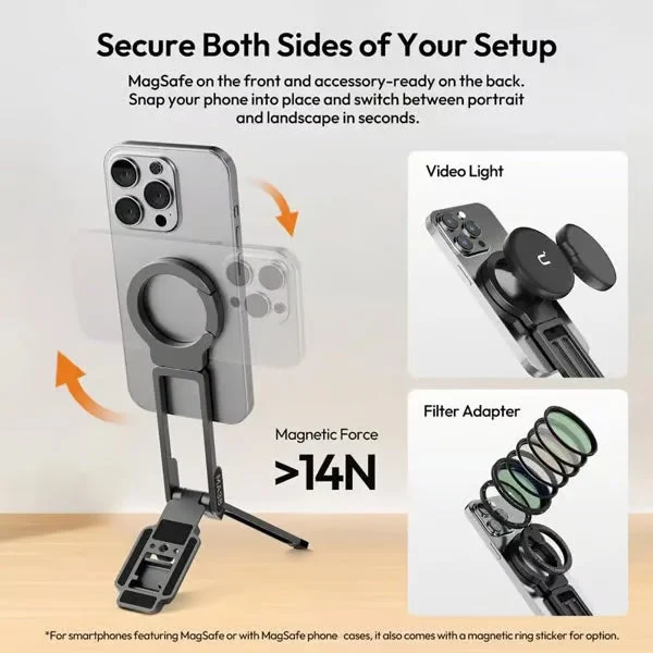 π’π’50% off!! β° Magnetic Mount β 5-in-1 Mini Tripod with Dual MagSafe Magnets, Foldable Hook & Arca-Swiss Base! π±π₯ - Image 3