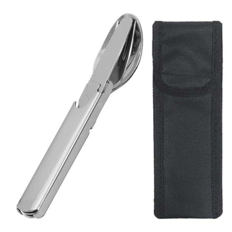 4-in-1 Stainless Steel Portable Cutlery Set - Image 9
